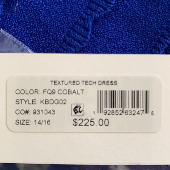 Milly Minis textured Blue fit & flare dress NWT - Picture 7 of 7